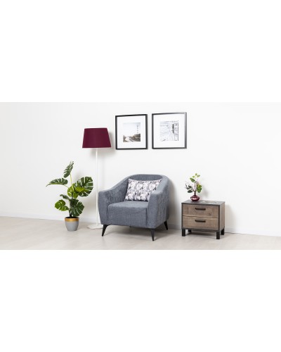 Кресло для отдыха «Наоми» Бордо 10 (графитовый серый) / Оригами микс шадес грей (серый)