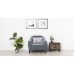 Кресло для отдыха «Наоми» Бордо 10 (графитовый серый) / Оригами микс шадес грей (серый) - 1