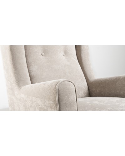 Кресло для отдыха «Плимут» Романс пебл (галечный серый), Марвел шоколад (шоколадный) - 5