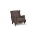 Кресло для отдыха «Плимут» Романс ява (тёмно-фиолетовый), Марвел шоколад (шоколадный)