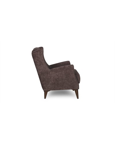 Кресло для отдыха «Плимут» Романс ява (тёмно-фиолетовый), Марвел шоколад (шоколадный) - 3