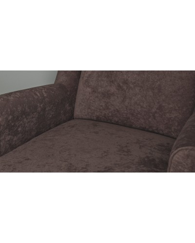 Кресло для отдыха «Плимут» Романс ява (тёмно-фиолетовый), Марвел шоколад (шоколадный) - 6