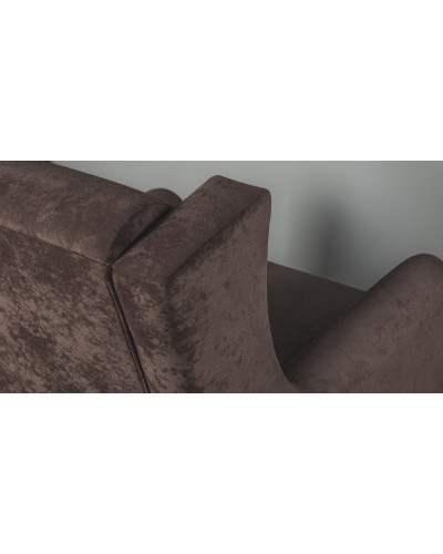 Кресло для отдыха «Плимут» Романс ява (тёмно-фиолетовый), Марвел шоколад (шоколадный) - 7