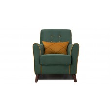 Кресло «Френсис» Амиго грин (нефритовый зеленый), Амиго йеллоу (золотистый желтый)