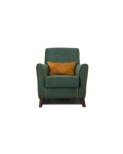 Кресло «Френсис» Амиго грин (нефритовый зеленый), Амиго йеллоу (золотистый желтый)