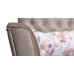 Кресло для отдыха «Ирис» Лекко десерт (карамельный тауп), Фибра 2885/5 (коричневые цветы)