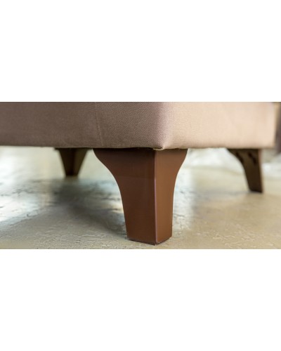 Кресло для отдыха «Ирис» Лекко десерт (карамельный тауп), Фибра 2885/5 (коричневые цветы) - 5