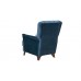 Кресло для отдыха «Ирис» Лекко океан (полуночно-синий), Фибра Менуэт (красно-синие букеты) - 2