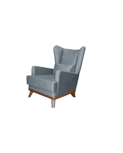 Кресло для отдыха «Оскар» Велутто 32 (стальной серый)
