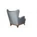 Кресло для отдыха «Оскар» Велутто 32 (стальной серый) - 2