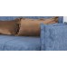 Диван-кровать «Виола 120» Аляска деним (тёмно-синий), Силкшайн 73 (золотисто-коричневый)