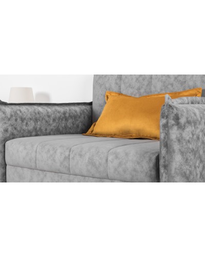 Кресло-кровать «Виола 85» Аляска грей (серый), Эвита умбер 109 (горчичный) - 6