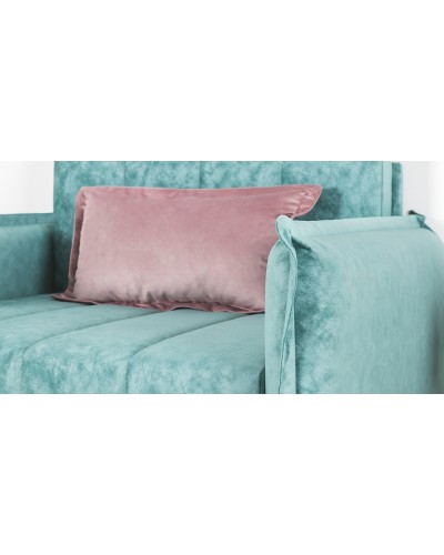 Кресло-кровать «Виола 85» Аляска минт (ментоловый), Силкшайн 28 (серебристый розовый) - 6