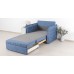 Кресло-кровать «Виола 85» Аляска деним (тёмно-синий), Силкшайн 73 (золотисто-коричневый)