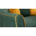 Диван-кровать угловой «Френсис» Амиго грин (нефритовый зеленый), Амиго йеллоу (золотистый желтый) - 7