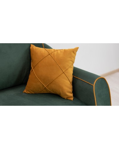 Диван-кровать угловой «Френсис» Амиго грин (нефритовый зеленый), Амиго йеллоу (золотистый желтый) - 10