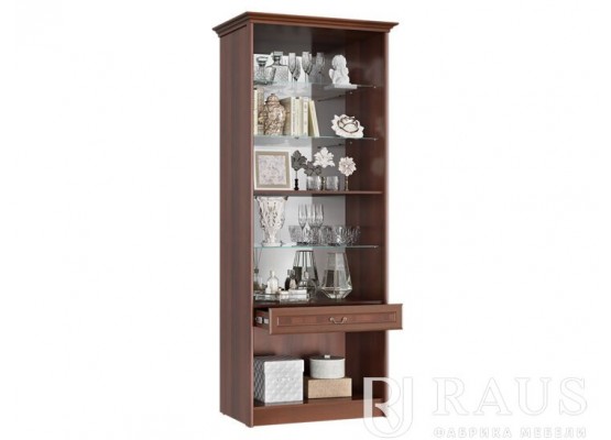 ЯН-03 Янна Шкаф для посуды с карнизом, Раус