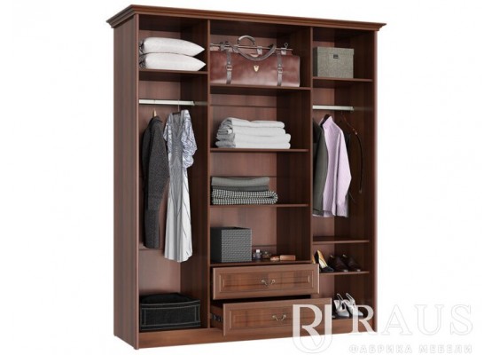 ЯН-06 Янна Шкаф 4-створчатый с карнизом, Раус