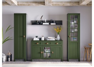 Модульная гостиная "Прованс" композиция #1 Дип зелёный