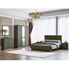 Модульная спальня "Прованс" композиция #1 Дип зелёный