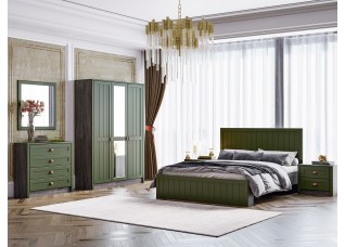 Модульная спальня "Прованс" композиция #1 Дип зелёный