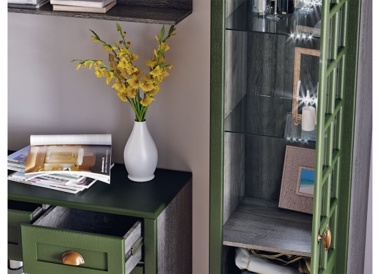 Модульная гостиная "Прованс" композиция #1 Дип зелёный, Раус