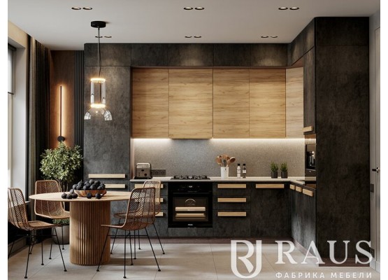 Кухня Тесс Раус комплект 2 м Пепельно темный, Раус