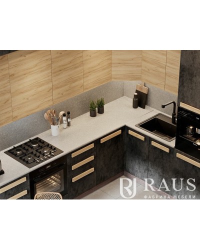 Кухня Тесс Раус комплект 2 м Пепельно темный, Раус