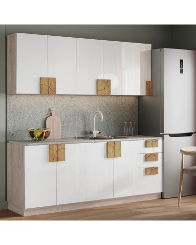 Монро кухня 2м Графит матовый, Раус