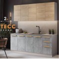 Кухня Тесс Раус комплект 2 м Пепельно серый