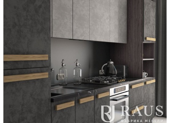 Кухня Тесс Раус комплект 2 м Пепельно серый, Раус