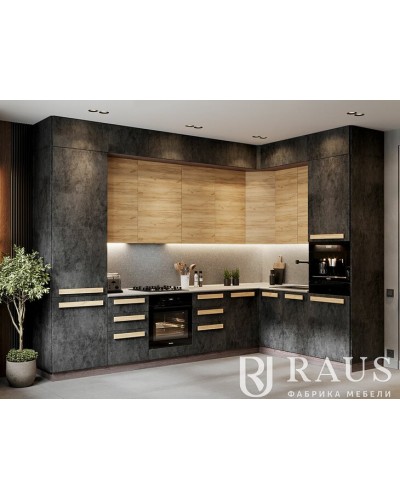 Кухня Тесс Раус комплект 2 м Пепельно серый, Раус