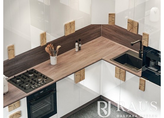 Монро кухня 2м Белый глянец, Раус