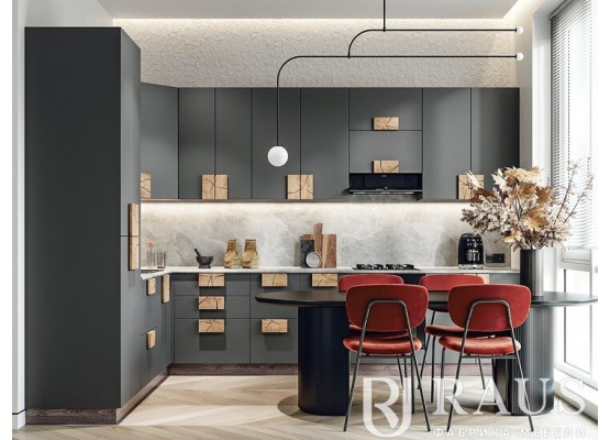 Монро кухня 2м Белый глянец, Раус