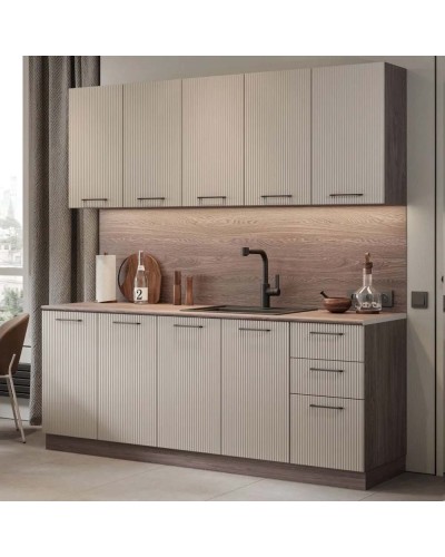 Кухня Чарли Раус комплект 2 м Мокко 3д, Раус