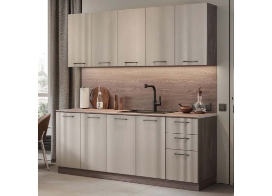 Кухня Чарли Раус комплект 2 м Мокко 3д, Раус