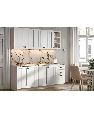 Кухня Прованс 2.0 м Белоснежное дерево, Раус