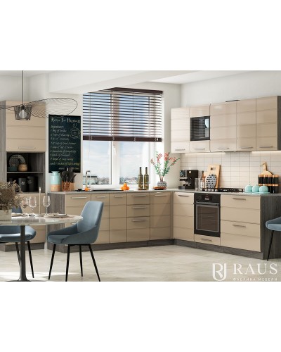 Инесса кухня 2.0 м Капучино Анкор темный, Раус