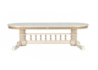 Стол "Милорд" big (110х260х330) 1013+патина золото