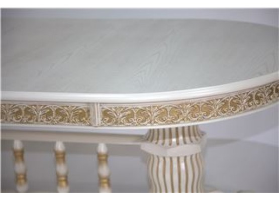 Стол "Милорд" big (110х260х330) 1013+патина золото, Поставщик №78