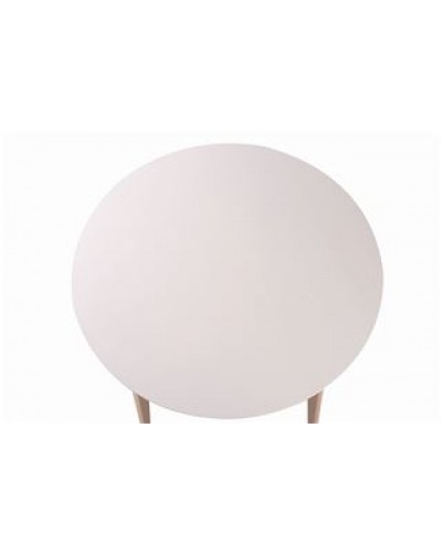 Круглый стол Рэй-d900 (Беленый дуб/Белая эмаль) нераскладной - 3