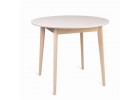Круглый стол Рэй-d900 (Беленый дуб/Белая эмаль) нераскладной, Поставщик №78
