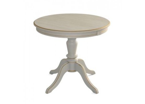 Стол "Эгина-2" (Эмаль 11/патина золото/шпон дуб) Тип 2, Поставщик №78