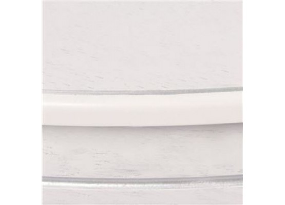 Стол "Эгина-2" (Белый/патина серебро/шпон дуб), Поставщик №78