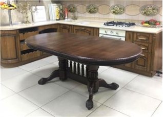 Стол "АЗИЯ-Big" темный орех, матовый/200х240х280 х106 см