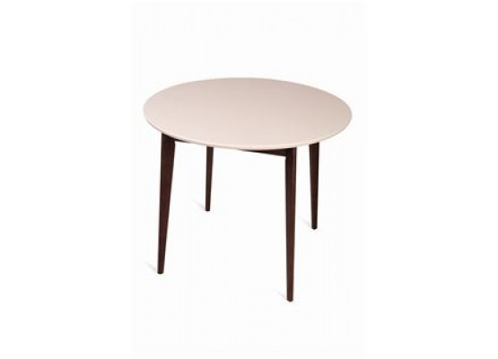 Круглый стол Рэй-d900 (Темный тон /Слоновая кость 9001) нераскладной, Поставщик №78