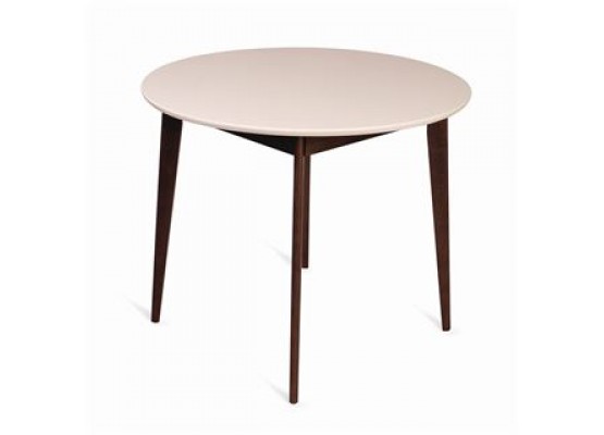 Круглый стол Рэй-d900 (Темный тон /Слоновая кость 9001) нераскладной, Поставщик №78