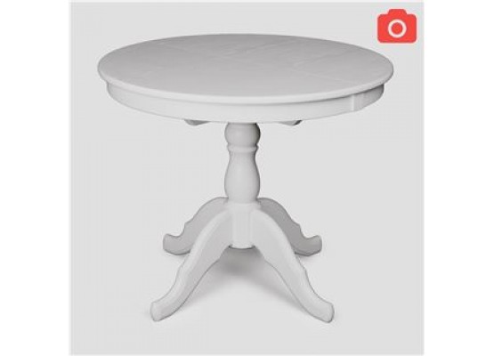 Стол обеденный Круглый-0090 (слоновая кость 9001), Поставщик №78