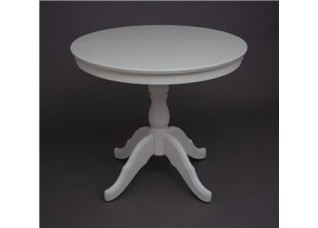 Стол обеденный Круглый-0090 (слоновая кость 9001)