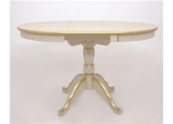 Стол Круглый (Патина золото) Слоновая кость, Поставщик №78